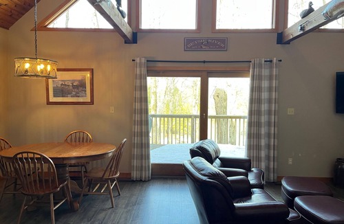 Thompsonville House | Peaceful Betsie River Retreat on 5 Wooded Acres