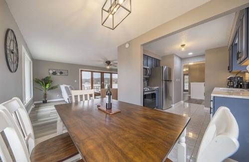 Delton House | Peaceful & Private Lakefront House on Shelp Lake, hot tub is open year round
