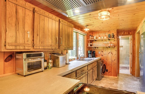 Pembine Cabin | Pembine Cabin w/Expansive Yard, Fire Pit & Grill!