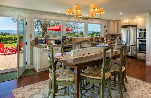 Newberg House | Picturesque Panoramic Vineyard Views From Home and Hot Tub, Pet Friendly, Private, Fire-Pit, BBQ
