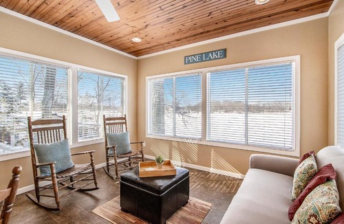 Plainwell House | Pine Lake All-Sports Lakefront w Dock & Kayak