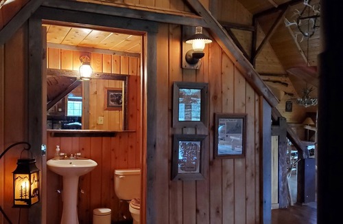 Menominee Cabin | Pinewoods Springs Lodge with Tower, 240 forested acres & 1 acre Pond