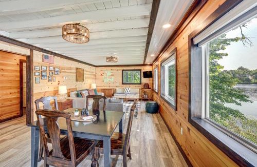 Smyrna House | Private Island: Home in Belding w/Dock & Grill!