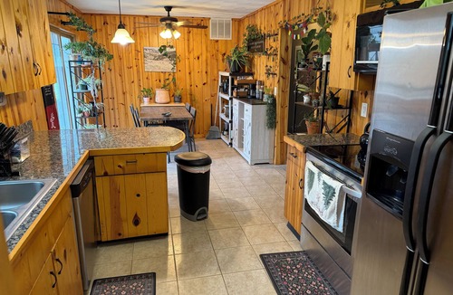 Mount Pleasant House | Relax near CMU and Casino with hot tub and fireplace