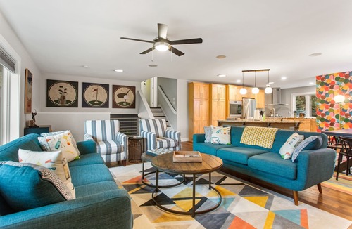 Saugatuck House | Renovated Golf Course Home w/Heated Private Pool, Hot Tub and Firepit