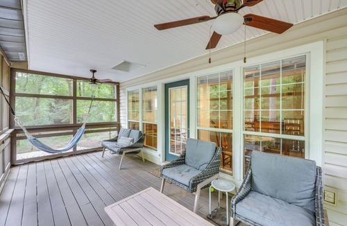 Titus Cabin | Rustic Creekside Cabin w/ Access to Jordan Lake