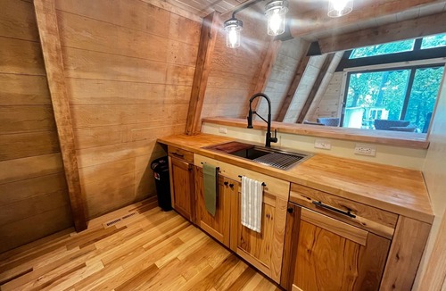 Racine Cabin | Rustic Riverside A-Frame Retreat: Secluded Charm.