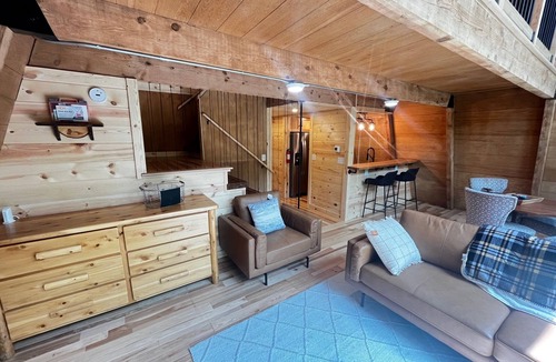 Racine Cabin | Rustic Riverside A-Frame Retreat: Secluded Charm.