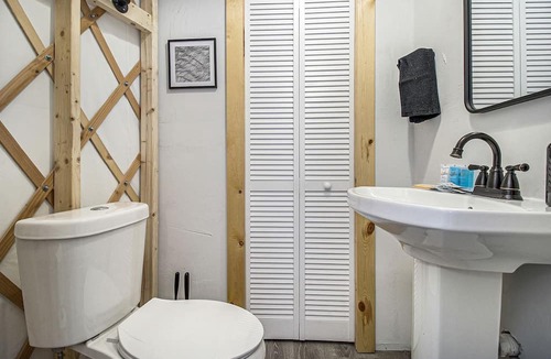 Sears Cabin | Secluded Glamping Yurt with Scenic Wilderness Views near Sears, Michigan