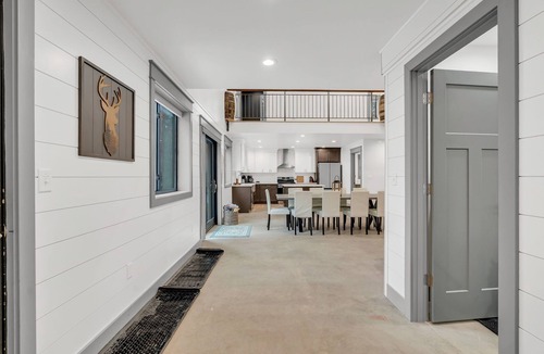 West Branch House | Sleeps 14, Hot Tub, Garage Event Room, Game Room Lake + River + Trails + Golf