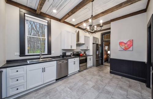 Oswego House | Spacious 5-bedroom farmhouse in charming Oswego with private woods