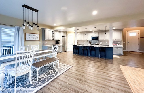 Enchanted Hills House | Spacious 5-bedroom lake house on Wawasee Lake Channel w/private beach