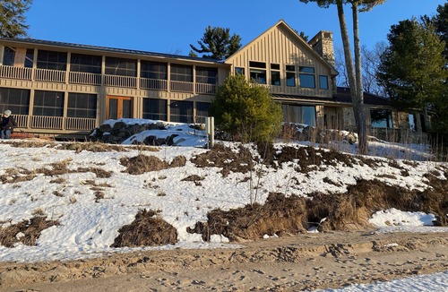 Lake Leelanau House | Stunning Lake Michigan Home with fireplace, steam room and sauna!