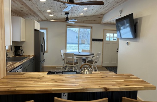Rudyard Cabin | Stunning Remodeled Cabin Near Snowmobile/ORV Trails w/Firepit Retreat