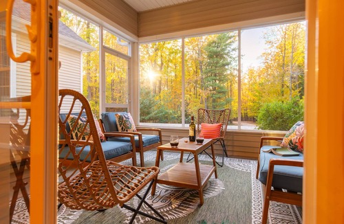 Fennville House | Swimming in the Sunset
