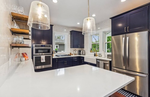 New Buffalo House | Taylor Street Retreat, a freshly updated home just steps from an HOA pool and do