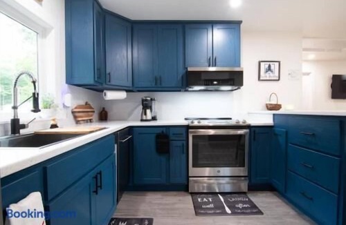 Mecosta Cottage | The Little Blue Cottage at School Section Lake