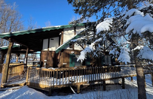 Bessemer Ski Chalet | Trailside Home on Alpen Trail with Hot Tub & Allows Dogs