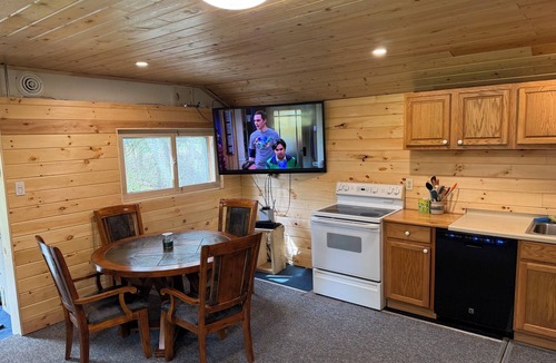 Crystal Falls Cabin | Tranquil 1-bedroom cabin in peaceful Crystal Falls getaway.