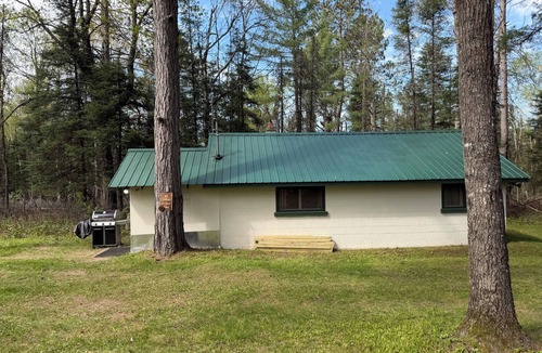 Crystal Falls Cabin | Tranquil 1-bedroom cabin in peaceful Crystal Falls getaway.