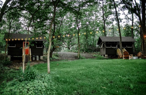 East Troy Cabin | Two Incredible Antique Scout Cabins Surrounded by Nature for a Unique Outdoor Experience in Troy, Wisconsin