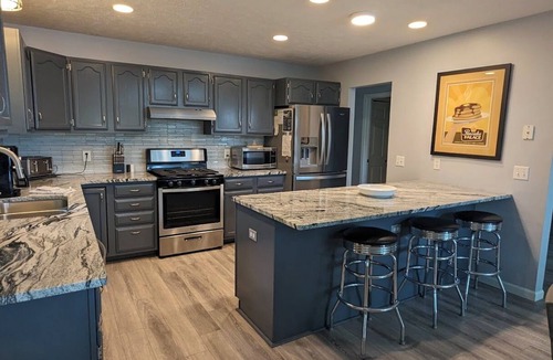 Mayfield House | Waterfront in Traverse City. Pool table. Hot tub. Dogs okay.