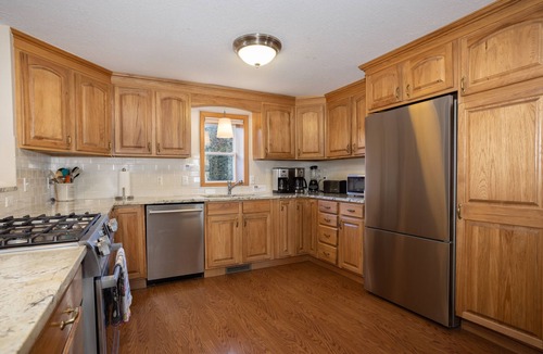 Lake Leelanau House | Waterfront Property on Lake Leelanau! Walk to Wineries & Restaurants incl Dock