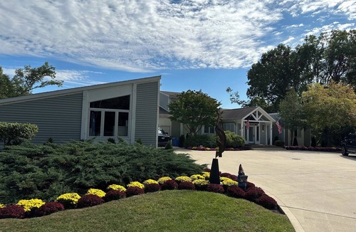South Bend House | Waterfront Views Every Room - High Ceilings - Game Room - 8 mins to Notre Dame