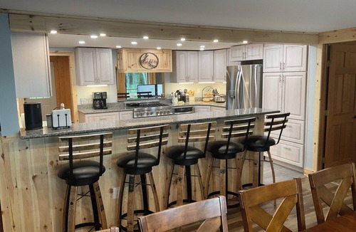 Lewiston House | Welcoming lake house with five bedrooms, hot tub and a huge deck on Tee Lake.
