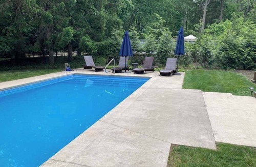 Harbert House | Well-kept home with private outdoor pool, free WiFi, and pool table