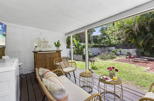 Miami Shores House | Your stylish 3-bedroom private home designed for travelers who love comfort, design, and outdoor living. Curated boho interiors meet modern amenities, creating a serene yet vibrant retreat.