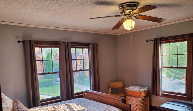 1.5 miles from Sentry World or from the historic town square in Stevens Point.