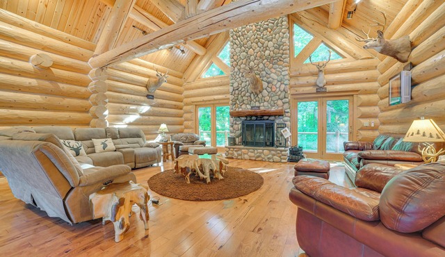 14 Mi to Slopes: Lodge on 104 Acres in Boyne City