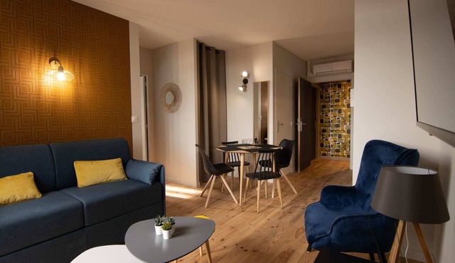 4-person air-conditioned apartment 1 bedroom + sofa bed Cliersou 103 in Chatelguyon