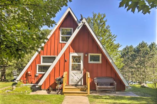 A-Frame Cabin w/Private Boat Dock!