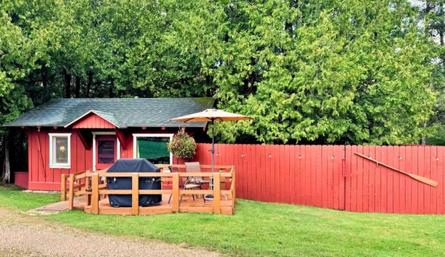Adorable Cabin #4 at Twin Cedars Resort in Trout Lake, MI with row boat and AC