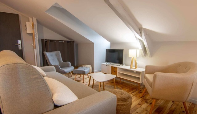 Apartment 6 people air-conditioned family type 2 bedrooms + sofa bed Puy de Dôme 302 in Chatelguyon