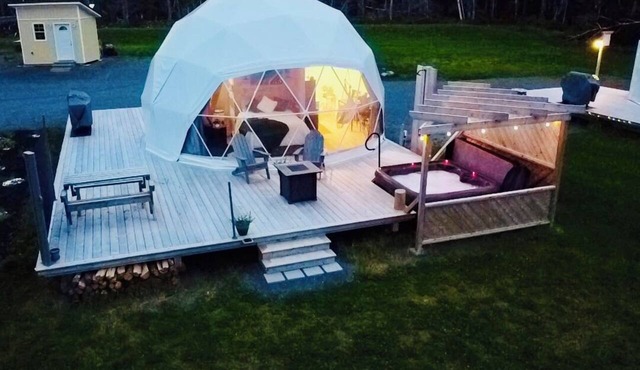 Beachcomber Dome Accommodations in Monks Head
