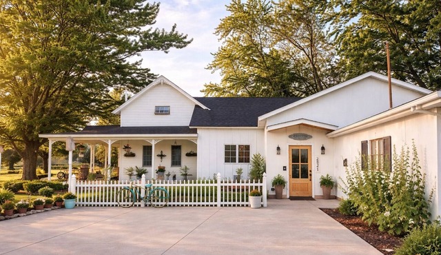 Beautiful 1-bedroom bed & breakfast in charming Akron overlooking our Lavender
