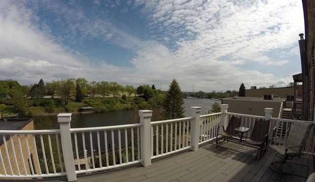 Beautiful Historic Building on Manistee River Walk