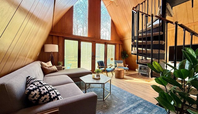 Beechwood Cottage - Sleeps 4! A-Frame in Sister Bay, WI: Coffee Bar & Fire Pit!