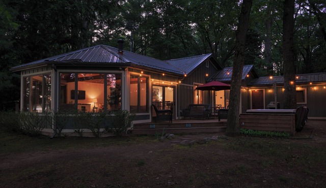 Blueberry Pines ~ Fabulous cottage in a wooded setting with views of North Lake.
