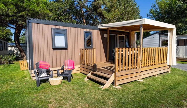 Camping Campéole Pontaillac Plage * - 4-Room Cottage 6 People + TV