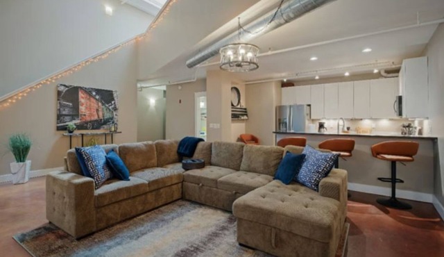 Chic private 1-bedroom loft near museums, colleges and hospitals