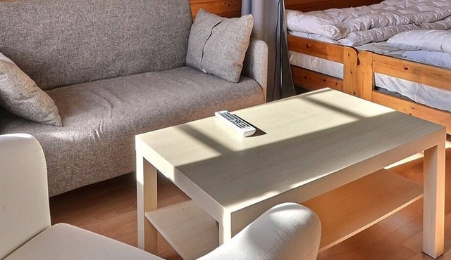 Comfortable studio for 2 people, living room with 2 beds, kitchen area with dishwasher, shower-WC, s in Grimentz