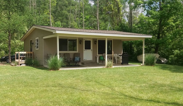 Cozy 2-bedroom Waterfront Cottage with 80' dock on 2.5 Acres. Privacy Galore!