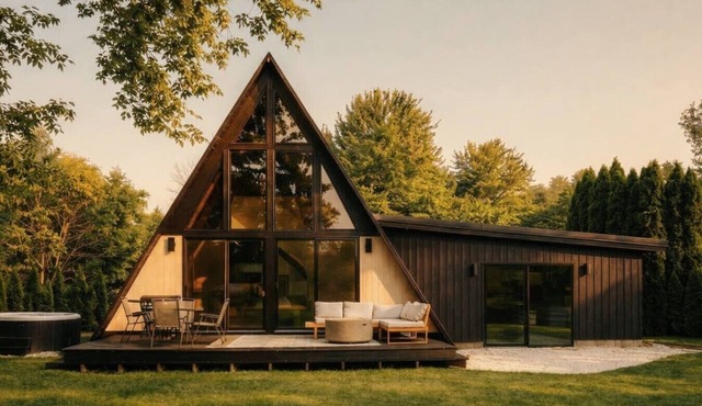 Cozy A-frame Cabin w/Hottub & Gym on Fremont Lake