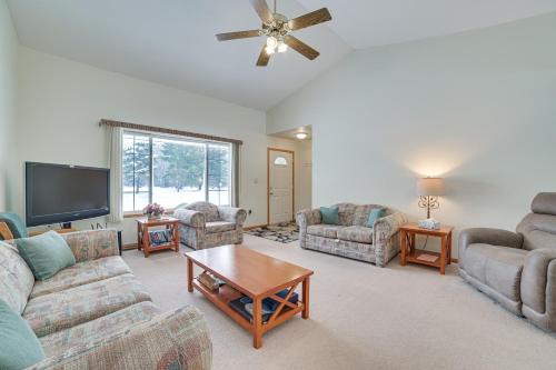 Cozy Mancelona Home: Ski, Golf & Snowmobile!