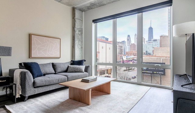 Fab River North 1BR w/Sky Terrace, Yoga Studio & Grills, by Blueground