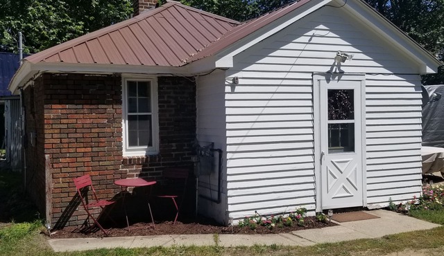 In-town; trail 100' away; playground across street; dog friendly w/fee.